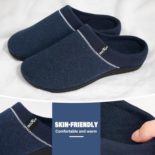 ERGOfoot Orthotic Slippers with Arch Support, Ideal for Plantar Fasciitis, Flat Feet, Heel Pain Relief, Slip on Clog Indoo...