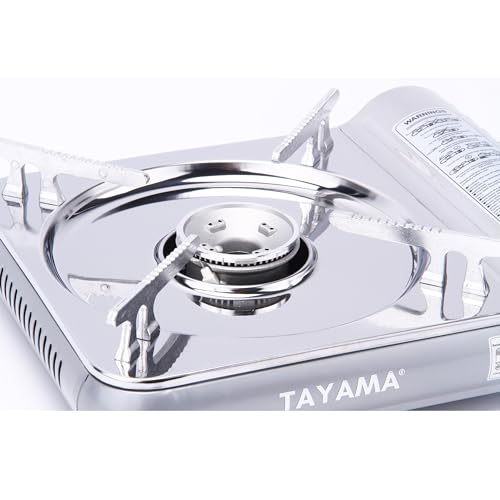 8,000 BTU Stainless Steel Butane Gas Portable Camping Stove