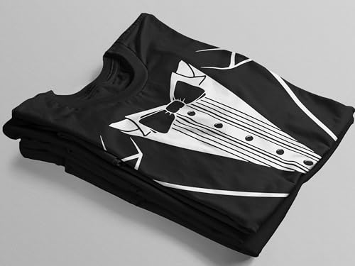 TeeUnion Tuxedo T-Shirt Classic Party Tee Funny Concert Festival Costume Shirt