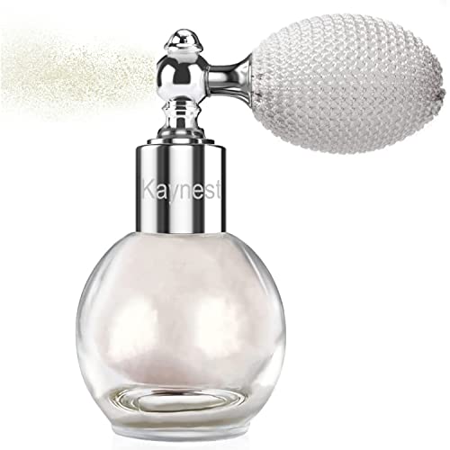 Face Body Hair Glitter Highlighter Spray, Pearl White High Gloss Shimmer Makeup Mist for Festival, Party, Rave Accessories