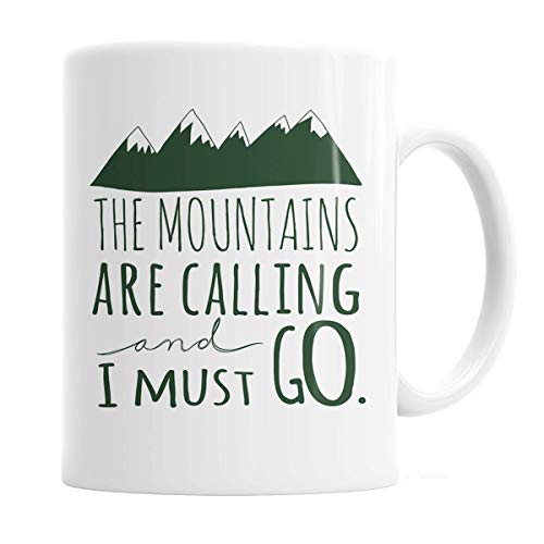 Mountains Are Calling Coffee Mug - Unique Gift for Camping and Outdoor Enthusiasts