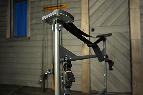 SPAREHAND Watercraft Rigging Rack - Lockable Caster Wheels ‎Station Rack with 250 lbs. - Self-Adjusting Pads for Fishing K...