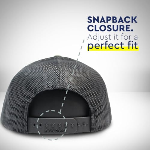 Richardson Mesh Cap Hat Embroidered Minnesota State Map Mn Embroidery Trucker Hats for Men & Women