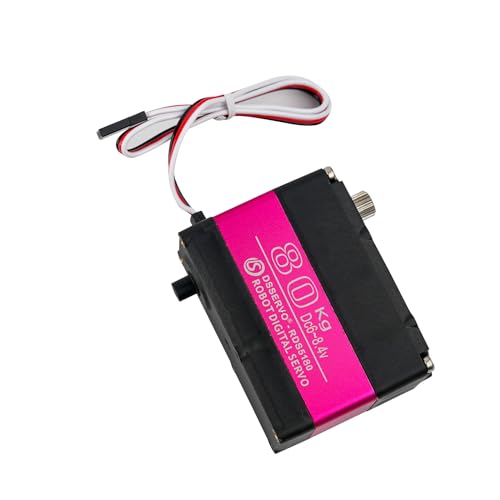 RCmall RDS5180 80KG 7.4V Dual Shaft Servo, IP66 Waterproof High Torque Metal Gear RC Digital Servo with U-Shaped Mount for...