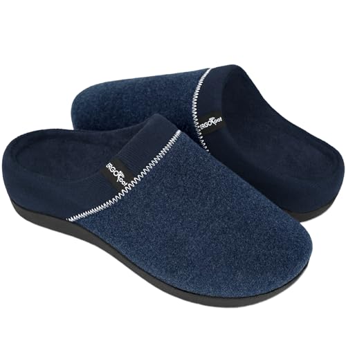 ERGOfoot Orthotic Slippers with Arch Support, Ideal for Plantar Fasciitis, Flat Feet, Heel Pain Relief, Slip on Clog Indoo...