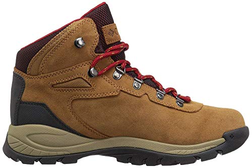 Columbia Women's Newton Ridge Plus Waterproof Amped, Elk/Mountain Red, 9
