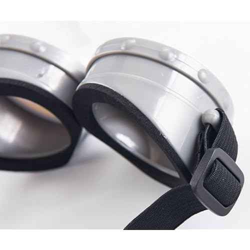 Cosplay Costume Accessories Include Vintage Steampunk Goggles, Yellow Beanie Knitted Hat, Black Gloves