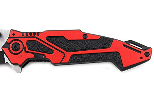 Snake Eye Tactical Every Day Carry 2 Tone Fast Deployment Folding Knife Ultra Smooth One Hand Opening Folding Pocket Knife...