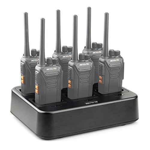 Retevis RT27 RT27V Walkie Talkies Charging Base, Six-Way Charger Station (Not for RT22), Multi Unit Rapid Gang Charger, Compatible with Retevis RT27 RT27V 2 Way Radios (1 Pack)