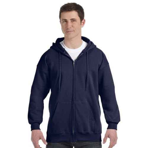 Hanes Men's Ultimate Full-Zip Hoodie, Men's Hooded Fleece Sweatshirt with Zipper