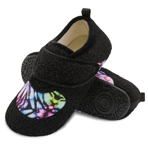 BARERUN Women Slippers Adjustable Wide Diabetic House Slippers for Women Soft-Lightweight House Shoes with Rubber Sole Ind...