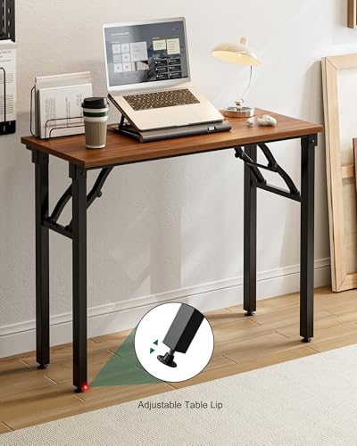 Frylr Small Folding Computer Desk – Portable 35.8 Inch Foldable Laptop Table, Collapsible and Compact for Easy Storage and...
