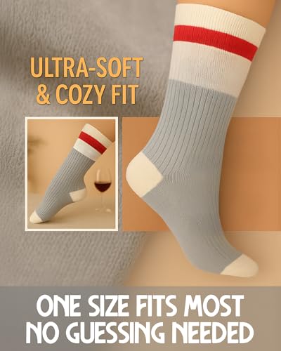 Funny Wine Socks for Women - Wine Gift for Women and Men. Soft Cotton Material for All-Day Comfort - Ideal for Birthdays, ...