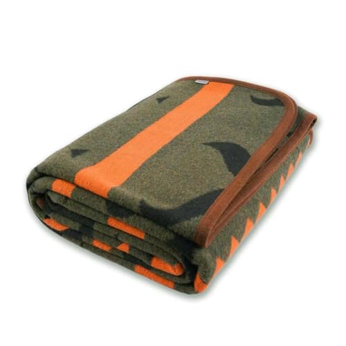 PuTian Merino Wool Blanket - Warm, Thick, Washable, 87" x 63" Large Throw for Outdoors, Camping,Couch, Bed, Travel - Super...