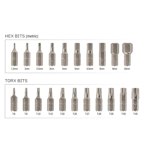 Fix It Sticks Benchtop Bit Pack | Durable Reliable Corrosion-Resistant Compact Portable Easy-to-Use Multi-Purpose Bit Kit | Fits Benchtop Tray