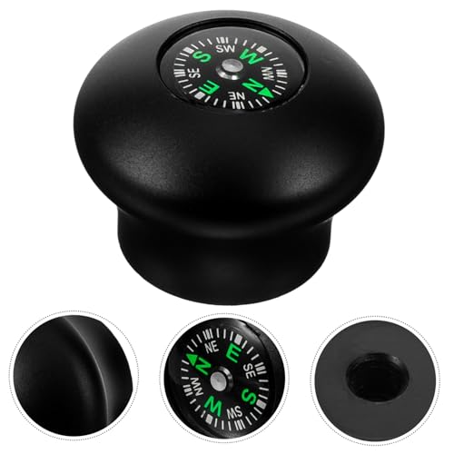 SUPVOX Trekking Pole Compass Climbing Sticks Accessory Trekking Pole Head Compass Universal Hiking Caps Walking Stick Head...
