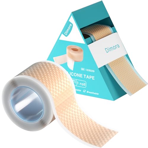 Dimora Silicone Medical Tape - Hypoallergenic First Aid Tapes with Easy Tear Design, Pain-Free Removal Surgical Tapes for ...