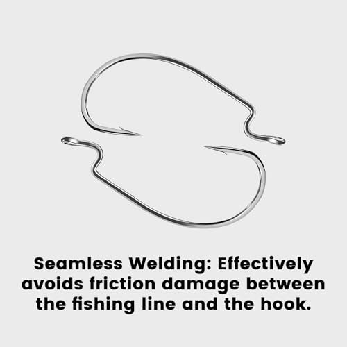 BBBF 25pcs Premium Ewg Hook for Freshwater Fishing - Essential Fishing Supplies, Accessories, and Gear - Perfect for Soft ...