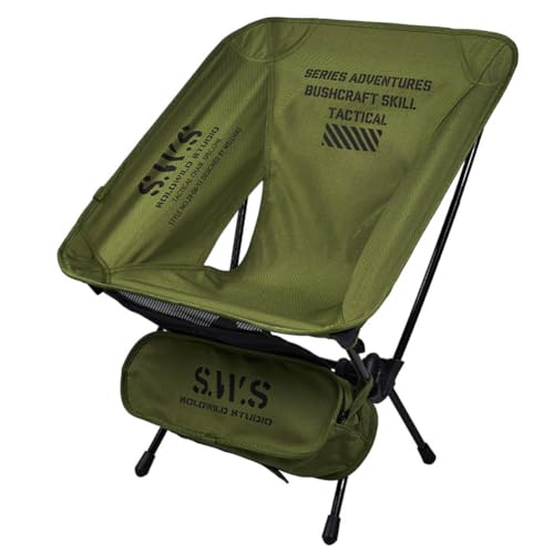 SURSONXW Lightweight Folding Camping Chair, 2.4 LBS Portable Foldable Compact with Aluminum Alloy & Seat Pocket for Outdoo...