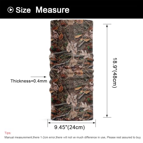 Camouflage Neck Gaiter Camo Balaclava Face Cover for Men Fishing Outdoor Sports