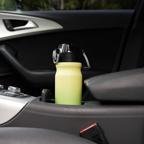 BJPKPK 18oz Insulated Water Bottle with Straw Stainless Steel Double Wall Water Bottles BPA Free Leak Proof Thermal Flask ...