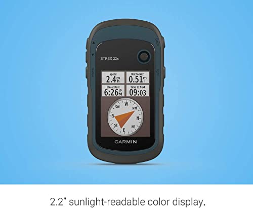 Garmin eTrex 22x, Rugged Handheld GPS Navigator with 6Ave Travel Kit & LCD Screen Cleaner (010-02256-00)