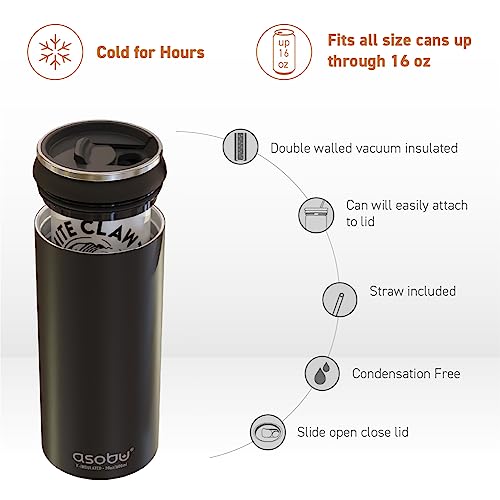 Asobu Multi Can Cooler Insulated Sleeve fits for Slim and Standard 12 Oz and 16 Oz Hard Seltzer, Soda, Beer or Energy Drin...