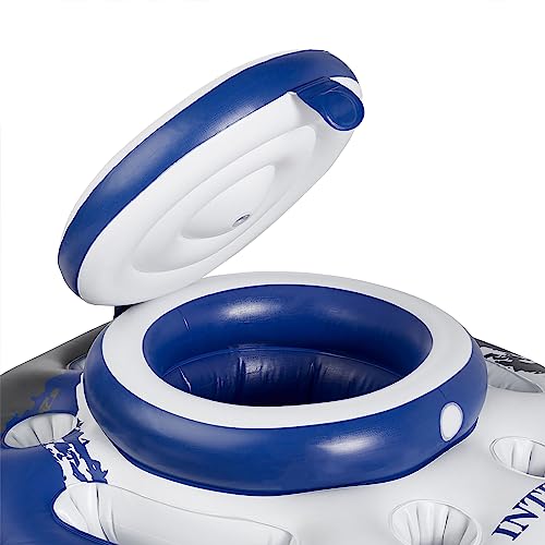 INTEX 56822EP Mega Chill Inflatable Cooler: Removable Ice Chest – 5 Built-in Cup Holders – 2 Durable Handles – Easy-To-Use...