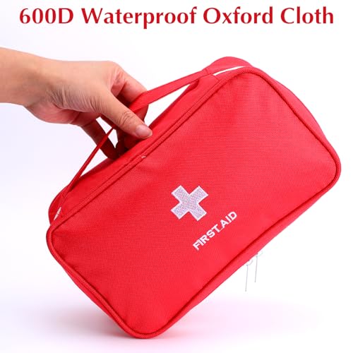 8 Pack Empty First Aid Bag, Emergency Bag Empty, First Aid Case, Portable Medical Storage Pouch for Camping Hiking Travel ...
