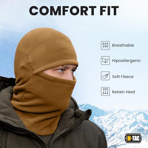 M-Tac Elite Winter Fleece Balaclava - Cold Weather Mask Thermal for Winter - Men Tactical