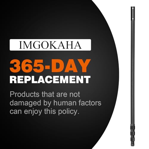 imgokaha Carbon Fiber Pool Pole - Professional 15 Foot Telescopic Pool Cleaning Pole, Pool Skimmer Net Pole, Telescoping S...
