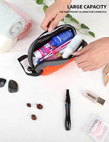 GOX Travel Small Toiletry Bag for Men Nylon Dopp Kit Medicine Bag Travel Organizer Pouch Shave Kits for Teens Toiletry Ess...