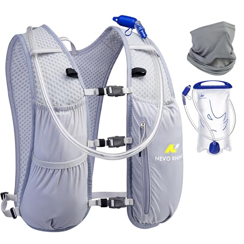 N NEVO RHINO Running Hydration Vest for Women 1.5L Water Bladder Backpack 5L Small -Lightweight Breathable Hydration Vest ...