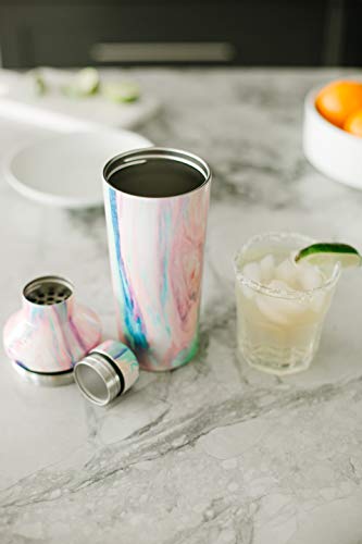 Simple Modern Cocktail Shaker Set with Jigger Lid | Stainless Steel Boston Shaker Insulated Martini Mixer for Mocktails | ...