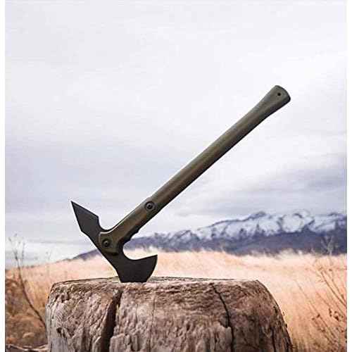 Cold Steel Drop Forged Tomahawk Survival Hatchet - Great for Camping, Survival, Outdoors and Chopping Wood, Trench Hawk - OD Green