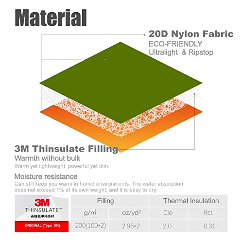iClimb 1 3M Thinsulate Insulation Sleeping Bag and 1 Super Easy Assemble Cot Bundle, Ultralight Compact for Solo Adult Out...