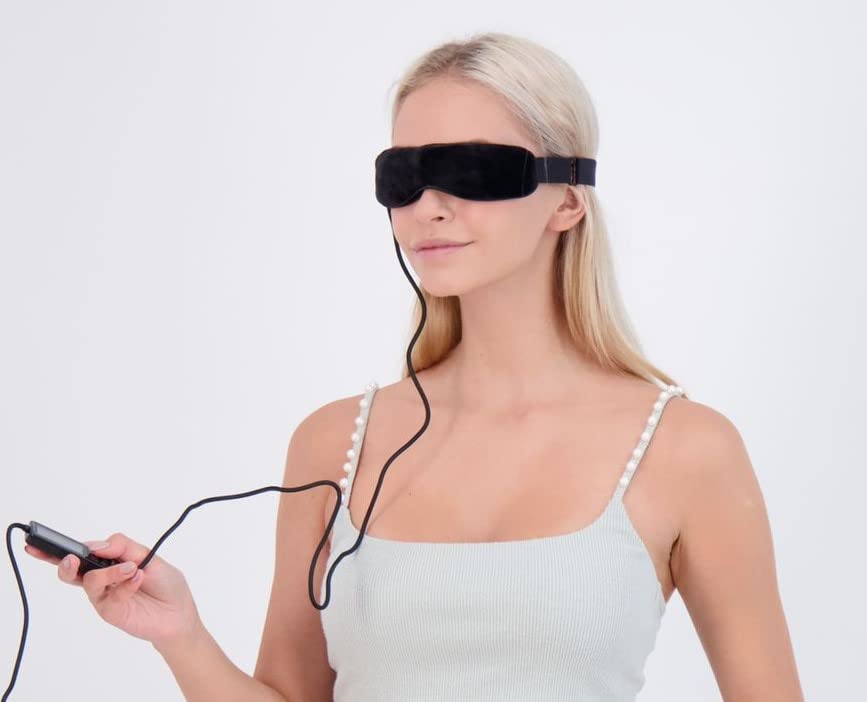 WIZARD RESEARCH - ELECTRIC HEATED DRY EYE MASK - WARM EYE COMPRESS - GUARANTEED RELIEF FOR YOUR IRRITATED, GRITTY, PUFFY, COMPUTER STRAINED, ITCHY EYES & STYES. PATENTED. AS FEATURED ON CNN & CBS NEWS