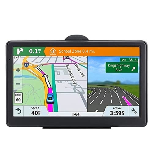 GPS Navigation for Car, 2025 Map 7 inch Touch Screen Car GPS 256-16GB, Voice Turn Direction Guidance, Support Speed and Re...