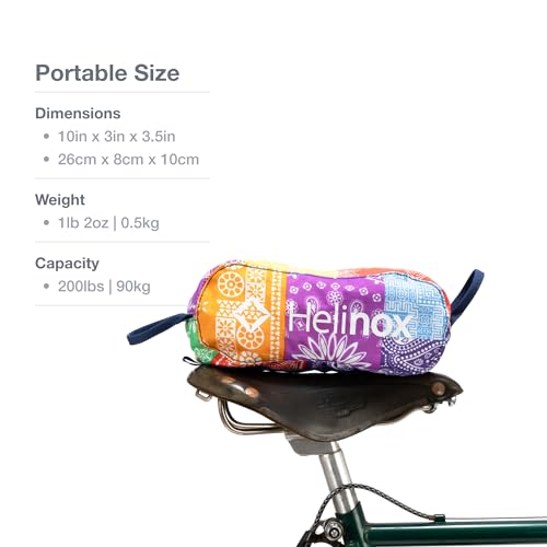 Helinox Chair One Mini Ultra-Light, Compact Camping Chair, Rainbow Bandana