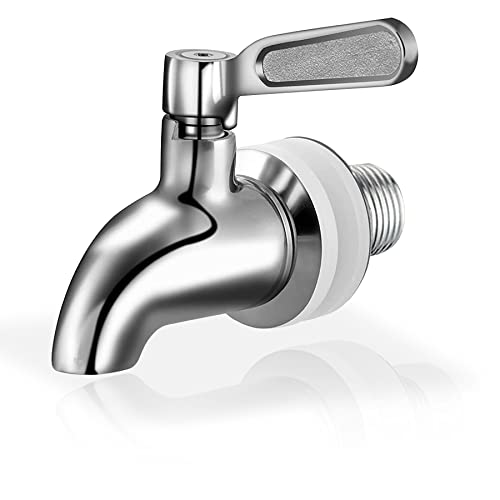 Kyraton Beverage Dispenser Replacement Spigot No Leakage, Stainless Steel Water Dispenser Replacement Faucet Polished Fini...