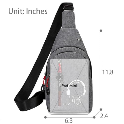 Luminous Light Crossbody Bag Single- Shoulder Backpack Adjustable Portable Men's Outdoor Hiking Sports Backpack
