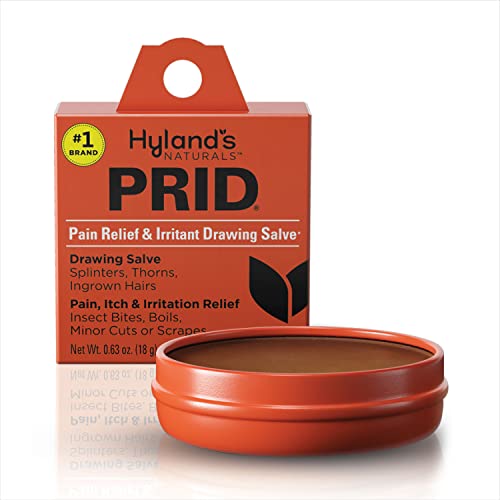 Hyland's PRID Drawing Salve, Topical Skin Irritation Relief, For Splinters, Thorns, Ingrown Hairs, Itch Relief for Bug Bit...