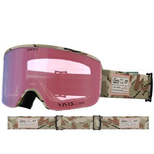 Giro Axis Ski Goggles - Snowboard Goggles for Men - Quick Change with 2 VIVID Lenses - Anti-Fog Vent Tech - OTG