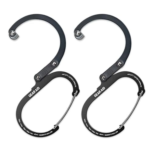 GEAR AID HEROCLIP (Large) Carabiner Gear Clip and Hook for Hanging Heavy Duty Items, Camping Backpacks, Suitcases, Kayaks,...