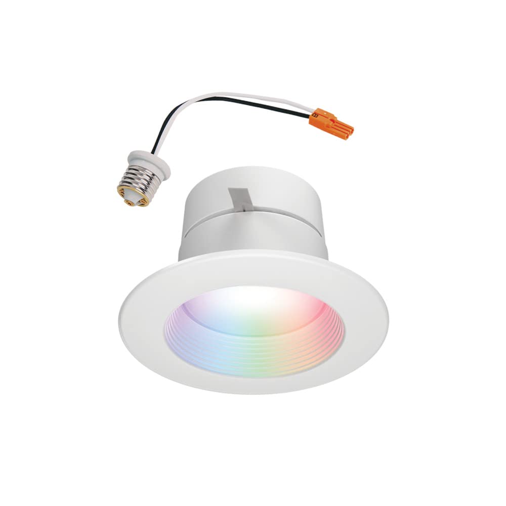 HALO 4" Smart Wi-Fi® Recessed LED Light Powered by WiZ Pro, Dimmable Full Color w/SpaceSense® Motion, Smart Home Ready - RL4069WZRGBWWHR