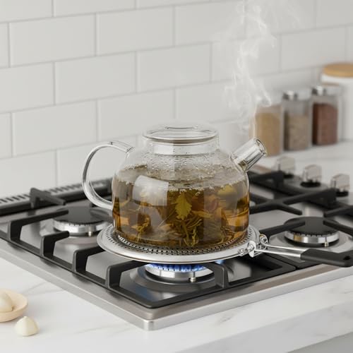 BNYD Heat Diffuser Plate for Gas & Electric Stove – Simmer Ring & Flame Reducer for Even Heat Distribution, Scorch Prevent...