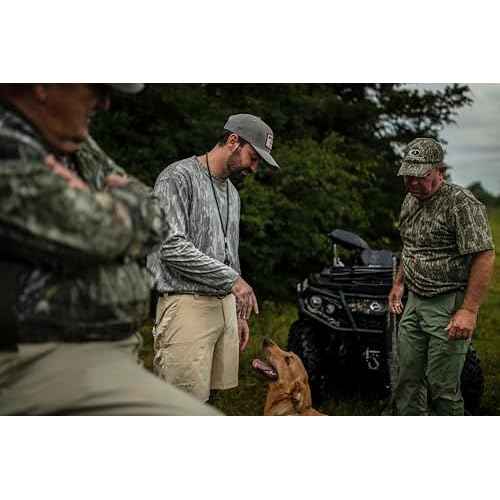 Mossy Oak Short Sleeve Cotton Mens Camo Hunting Shirt