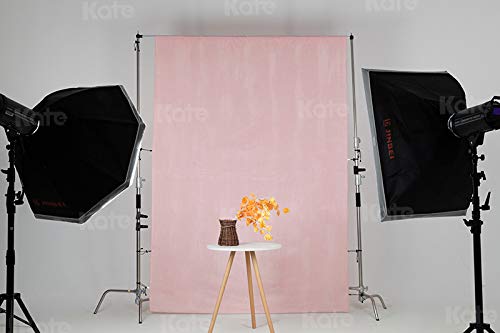 Kate 6ftX9ft Solid Light Pink Backdrop Portrait Photography Background for Photography Studio Children and Headshots Light...