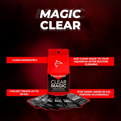 Aquatop Clear Magic Water Polisher - Safe for Freshwater and Saltwater Aquariums - May be added once a week - Easier Pick ...