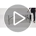 Flash Furniture Elon 6' Rectangular Plastic Folding Event Table with Carrying Handle, Bi-Fold Banquet Table for Indoor/Out...